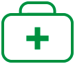 grüner Medizinkasten