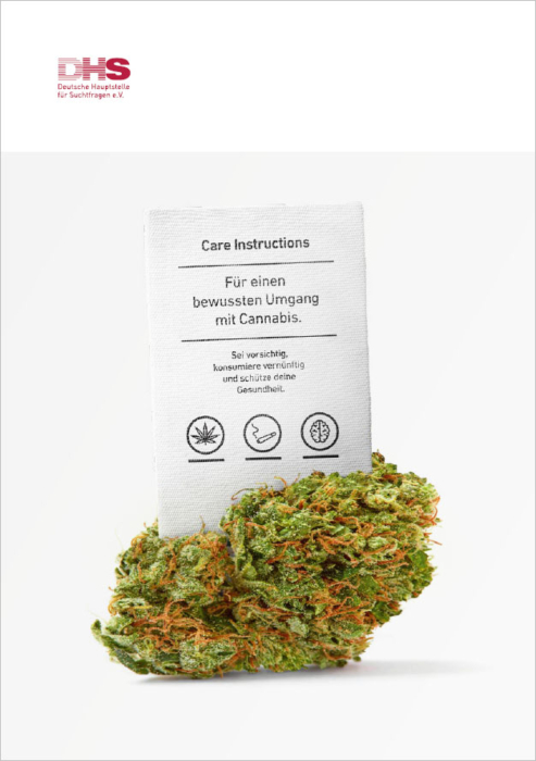 PDF: Care Instructions -  Für einen bewussten Umgang mit Cannabis  (DHS, 2024)